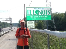 Crossing into Illinois - Rick Walks America